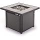 30 Inches Black Bronze Metal Square Outdoor Propane Fire Pit For Gardern