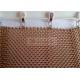 Copper Color Metal Coil Curtain 8x8mm Used As Room Dividers For Internal Decoration