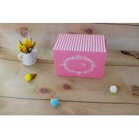 Promotion Paper Birthday Cake Box Multi Function Customized Logo Flat Transportation