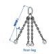 Alloy Steel Lifting Chain Sling For Heavy Duty Safety Factor 4:1