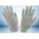 Single Elastic Line Mens White Cotton Gloves Breathable For Laboratory Workers