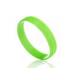 text logo embossed low relieve green custom made silicone bracelets