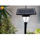 LiFePO4 Battery Led Solar Yard Lights 210lm/w Aluminum Alloy Lamp Head For Garden
