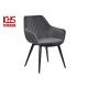 Sun-Resistant Luxury Velvet Dining Chairs Modern Home Furniture Stainless Steel Legs