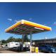 Q355 Petrol Gas Station Canopy Long Span Galvanization Inexpensive