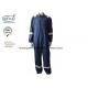 Navy Blue Fr Cotton Coveralls With Reflector Protective Clothing Nfpa 2112