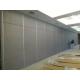 Sound Proof Conference Room Partitions , Finished Fabric Decorative Wooden Sliding Folding Walls