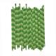 Natural Green Decorative Paper Straws Bamboo Designed For Birthday Party