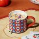 European style high-grade gifts coffee mugceramic mug high-end personalized simple large capacity colorful custom 3d mug