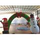 Holiday Blow Up Christmas Decorations , Inflatable Christmas Arch Ornaments 4.6 X 3.6m