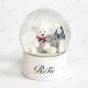 Brand beautiful Christmas gifts bear polyresin promotional snow globe cosmetic