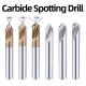 TiN Coating CNC Spot Drill Bits Diameter 4 6 8 10mm For Stainless Steel Aluminum Drilling