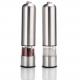 Push Electrical salt and pepper mill with lid