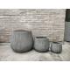 New design high strength rough surface light grey planter pots