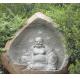 Chinese White Happy Laugh Carved Sitting Buddha Sculpture