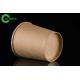 Retain heat and vent moisture food grade kraft paper eco friendly 350ml soup cup