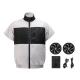 Light Gray Black Cooling Fan Vest S/M/L/XL/XXL/XXXL Optinal With 6700mAh Battery