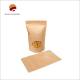 Various Sizes OEM Ziplock Kraft Paper Bags With Moisture Proof Surface