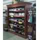 clear arched acrylic wine display stand
