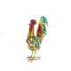 Metal Garden Cock Roosters Ornaments Crafts Decor For Courtyard Outdoor Statue