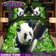 Panda Design 100% Polyester 3D Printed Bedding Set Duvet Cover Set