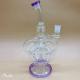 Mixed Color Glass Water Pipe Dab Oil Rig Recycler Hookah Smoking Pipes 8Inch