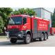 6x6 Benz Chassis Single Cabin Airport Fire Truck with 2 Seats