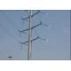 35kv Tapered Steel Electric Power Pole Galvanized For Power Transmission