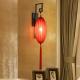 Classical Chinese Style Festive Quaint Rural Wood Red Lantern Wall Lamps(WH-OR-92)
