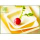 Wooden Salad Plates Disposable Party Tableware , Safe Wooden Cake Plate For Kids