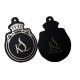 Black Recycle Personalized Hang Tags Customized silk screen printing