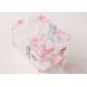 Fancy Pink Printed Small Pink Storage Boxes Plastic Cosmetic Packaging With Hanger 4 X 4
