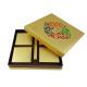 Gold Foil Shinny Paper Cardboard Box CMYK Color Logo Printing Cake Food Packaging Lid & Bottom Box Shape