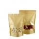 New Type Factory Direct Resealable Zipper Kraft Paper Food Packaging Bag