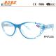 Fashionable reading glasses,made of plastic frame with plastic hinge,suitabl for men and women