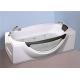 1800MM Small Portable Hot Tubs , Single Person Freestanding Whirlpool Tub With Light
