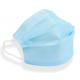 Wholesale Blue 3 ply Earloop Disposable Face Non Woven Fabric Face Mask , Fiberglass Free Disposable Breathing Mask