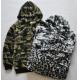 Casual Womens / Mens Oversized Pullover Hoodie Camouflage / Leopard Printed