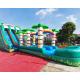 Long Palm Tree Bounce House Pool Inflatable Water Slide