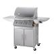 Smoke Free Portable Gas Barbecue Grill Even Heating Stainless steel