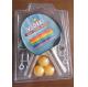 Simple Good Table Tennis Bats Set With Post / Net 3 Balls Blister Packing