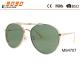 Classic fashion style sunglasses ,made of metal frame ,suitable for men and women