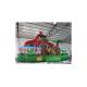 Red Coconut Tree Inflatable Fun City With Slide Jumping Castle