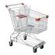 Anticollision Plastic Grocery Store Shopping Cart With Baby Seat Color Optional