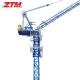 ZTL546 Luffing Tower Crane 24t Capacity 60m Jib Length 2.4t Tip Load Hoisting Equipment