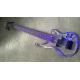 7 Strings Bass Guitar Limited Edition Clear Acrylic Body Rosewood fingerboard inlay Blue LED lamp Electric Bass Guitar