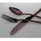 Newto Stainless steel colorful cutlery/ coffee color flatware/wedding cutlery