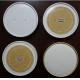 Dome  or Flat Custom Coffee Cup Lids for Paper Cups , PET / PS / Paper Material