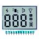 21.8*15mm Black And White 7 Segment LCD Display Pin Connector Digital LCD Display