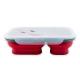 Food Grade Silicone Kitchen Utensils , Folding Microwaveable Silicone Lunch Box